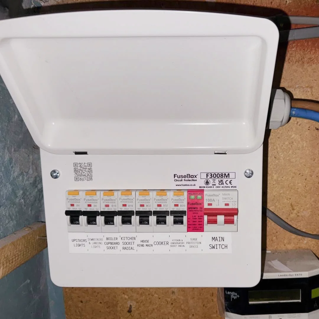 Fuse box consumer unit upgrade in Cumbria by expert electrician Rewired Cumbria Fuse box consumer unit upgrade in Cumbria by expert electrician Rewired Cumbria